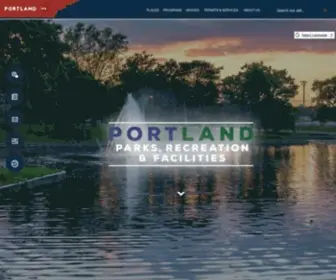 Portlandprf.com(Parks, Recreation & Facilities) Screenshot