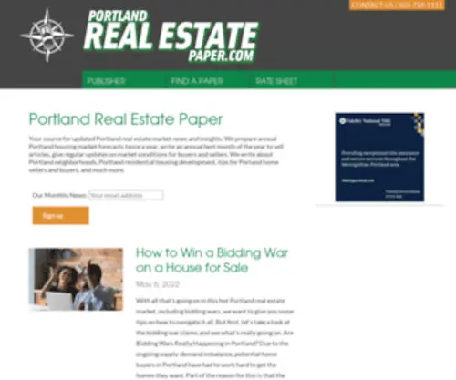 Portlandrealestatepaper.com(Portland Real Estate Paper) Screenshot