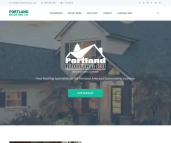 Portlandroofingco.com(Portland Roofing Company) Screenshot