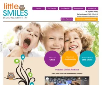 Portlandslittlesmiles.com(Little Smiles Pediatric Dentistry) Screenshot