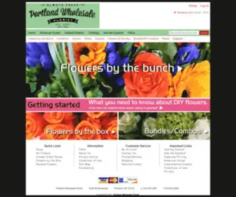 Portlandwholesaleflorist.com(Portland Wholesale Florist) Screenshot