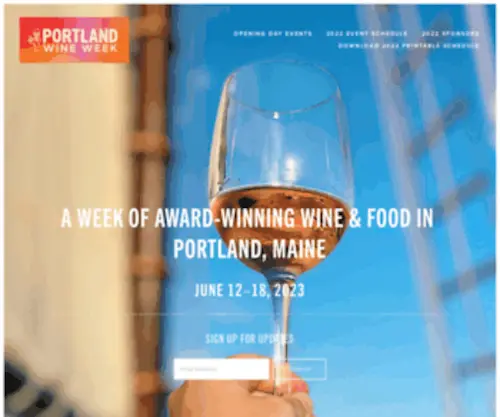 Portlandwineweek.me(Portland Wine Week) Screenshot