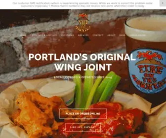 Portlandwings.com(Fire on the Mountain Buffalo Wings) Screenshot