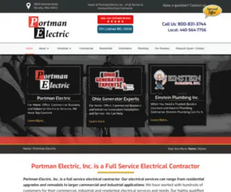 Portmanelectric.com(Portman Electric) Screenshot