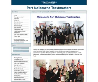 Portmelbournetoastmasters.org(Become a confident speaker. Port Melbourne Toastmasters) Screenshot