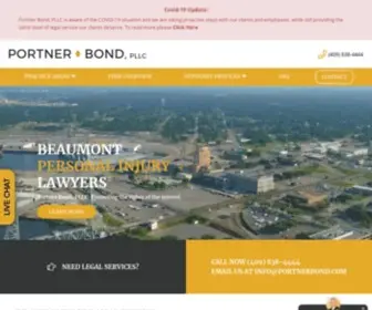 Portnerbond.com(Beaumont Personal Injury Lawyers) Screenshot