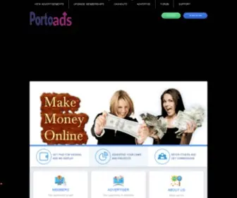 Portoads.com(For Vip Members & Advertisers) Screenshot