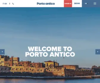 Portoanticochania.gr(Porto Antico) Screenshot