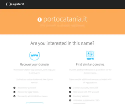 Portocatania.it(Porto di Catania) Screenshot