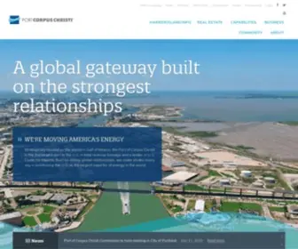 Portofcc.com(Port of Corpus Christi) Screenshot