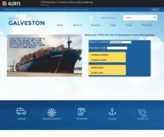 Portofgalveston.com(Port of Galveston) Screenshot