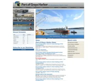 Portofgraysharbor.com(Port of Grays Harbor) Screenshot