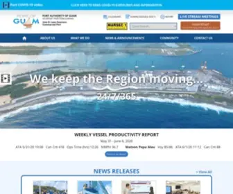 Portofguam.com(Port of Guam’s official website) Screenshot