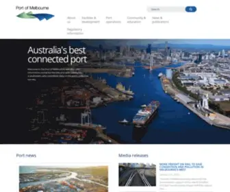 Portofmelbourne.com(The Port of Melbourne) Screenshot