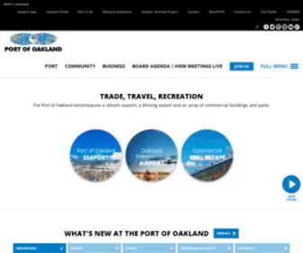 Portofoakland.com(Port of Oakland) Screenshot