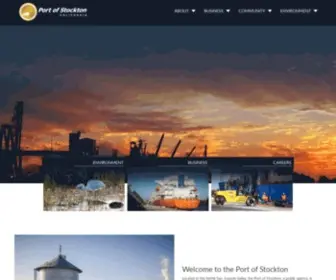 Portofstockton.com(Bulk & Break Bulk Shipping Specialists) Screenshot