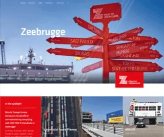 PortofZeebrugge.be(Port of antwerp) Screenshot