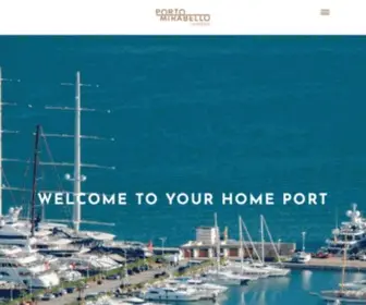 Portomirabello.it(Superyacht Italian Marinas Porto Mirabello) Screenshot