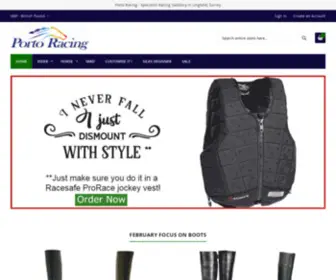 Portoracing.com(Horse Racing Equipment & Racewear) Screenshot