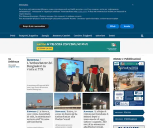 Portoravennanews.com(Shipping & Transport in the Adriatic Sea) Screenshot