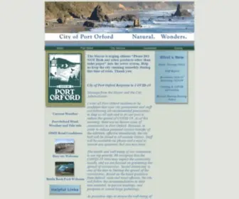 Portorford.org(City of Port Orford) Screenshot