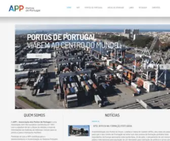 Portosdeportugal.pt(O Portal da Associação dos Portos de Portugal (APP)) Screenshot
