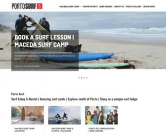 Portosurf.com(Porto Surf I Surf Camp I Surf Lessons I Maceda Surf Camp) Screenshot