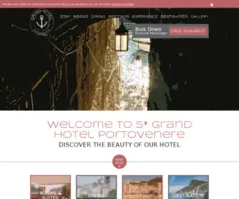 Portoveneregrand.com(Grand Hotel Portovenere) Screenshot