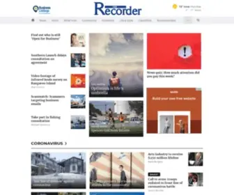 Portpirierecorder.com.au(The Recorder) Screenshot