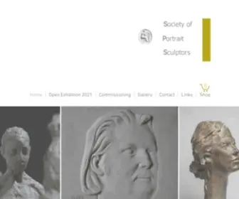 Portrait-Sculpture.org(The Society of Portrait Sculptors) Screenshot