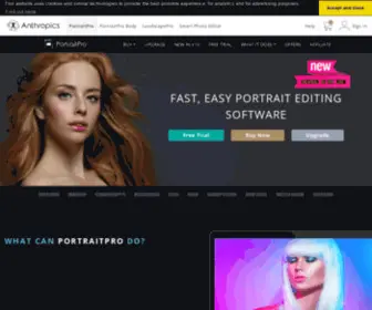 Portraitprofessionalstudio.com(Portrait Professional Studio) Screenshot