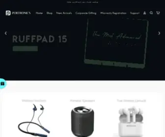 Portronics.com(India's Most Loved Brand for Portable Smart Gadgets) Screenshot