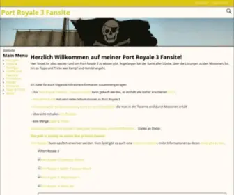 Portroyale3-Fansite.de(Port Royale 3 Fansite) Screenshot