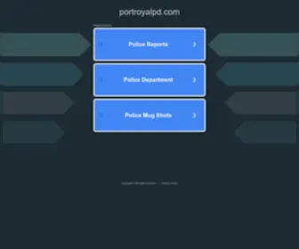 Portroyalpd.com(Port royal government) Screenshot