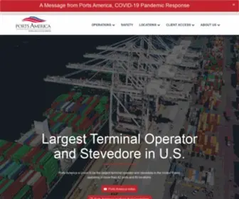 Portsamerica.com(Ports America) Screenshot