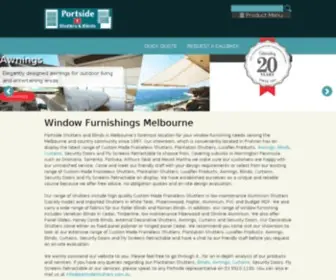 Portsideshutters.com.au(Awnings, Curtains, Shutters & Blinds Melbourne) Screenshot