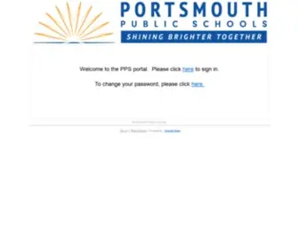 Portsk12.com(Portsmouth Schools Portal) Screenshot