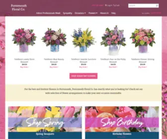 Portsmouthfloralco.com(Portsmouth Florist) Screenshot