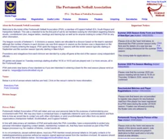 Portsmouthnetball.org.uk(Portsmouth Netball Association (PNA)) Screenshot