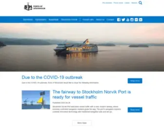Portsofstockholm.com(The meeting place of the Baltic Sea) Screenshot