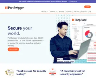 Portswigger.net(Web Application Security) Screenshot
