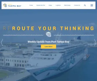 Porttb.com(Port of Tampa Bay Official Information) Screenshot