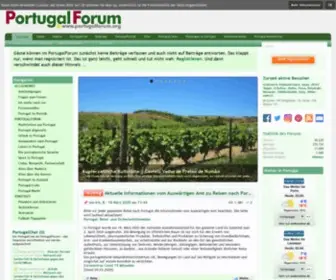 Portugalforum.org(Das PortugalForum ist die deutschsprachige Community für alle Portugal) Screenshot