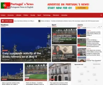 Portugalsnews.com(Portugal´s News) Screenshot