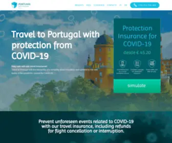 Portugaltravelinsurance.com(Portugal Travel Insurance) Screenshot