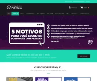Portuguescompestana.com.br(Português com Pestana) Screenshot