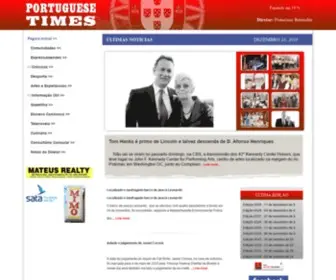 Portuguesetimes.com(Portuguese Times) Screenshot