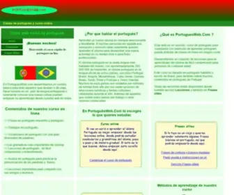 Portuguesweb.com(Curso de portugués en linea) Screenshot
