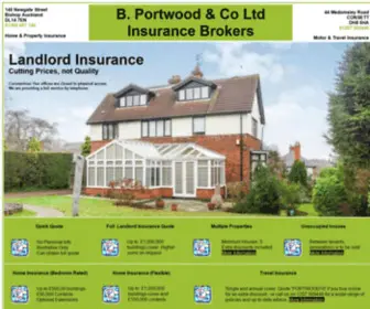 Portwood.co.uk(Buy to let Insurance) Screenshot