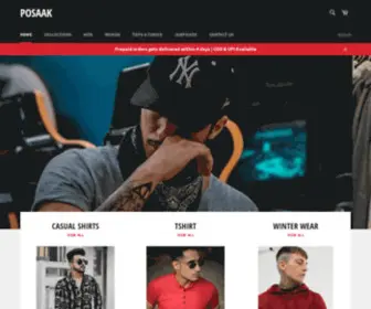 Posaak.com(Buy Men's T) Screenshot